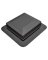 ROOF LOUVER BLACK SQUARE TOP