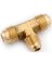 TEE FLARE BRASS 1/2X1/2X3/8