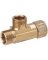 TEE BRASS 3/8OD X 3/8OD X 3/8F