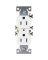RECEPTACLE-DPLX 120 V -WHITE