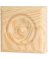 ROSETTE BLOCK 3-1/2IN OAK
