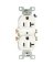 RECEPTACLE DUPLEX WHT 20 AMP