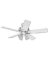 FAN CEIL 52IN5BLD/4LT CAND WHT