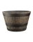 Landscapers Select Handcrafted Pottery Planter, Whiskey Barrel Pattern, 20