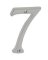 4" Nickel House Number "7"