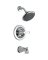 FAUCET TUB/SHOWER 1HNDL CHROME