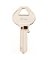 HY-KO 11010M12 Key Blank, Brass, Nickel, For: Master Locks and Padlocks