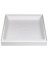 FLOOR SHOWER WHITE SQ 36X36IN