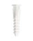10PK#6-8 WHITE PLSTC SHLDw/SCR:
