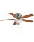 FAN CEIL HUGGER 5 BLD 52IN BN