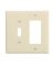 WALL PLATE 2G TGL/DECR MID IV