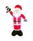 Santas Forest 90339 Christmas Inflatable Santa/Candy Cane, 6 ft H