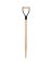 HANDLE SHOVEL STEEL D WOOD 30IN