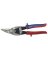 IRWIN 2073111 Aviation Snip, 1-5/16 in Length of Cut, Steel Blade, Red