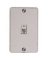 WALL PLATE PHONE JACK WHT