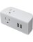 PowerZone ORPBU069 Outlet Tap; 2.4 A; 3-Gang; 2-USB Port
