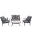 CUSHIONED CASUAL SET 4 PIECE