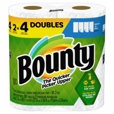 2 Roll Bounty Paper Towels
