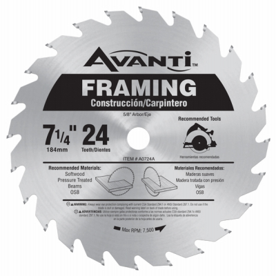 Avanti 7-1/4x24T Blade