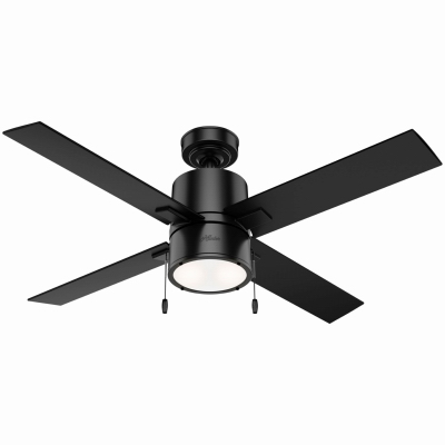 52" Matte BLK Fan/LGT