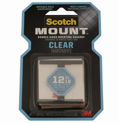 48CT Clear Mounting Squares