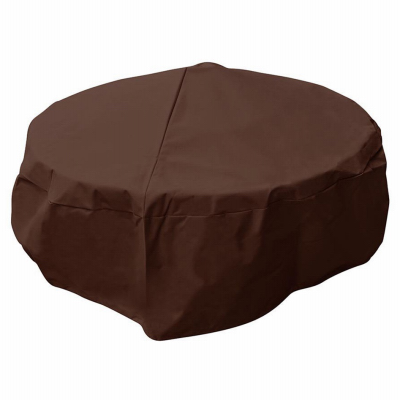 FIREPIT COVER, BROWN ROUND