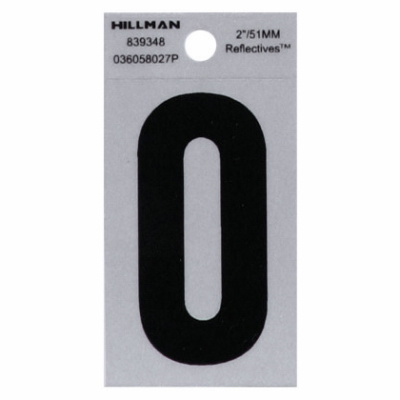 2" BLK Letter O Adhesive