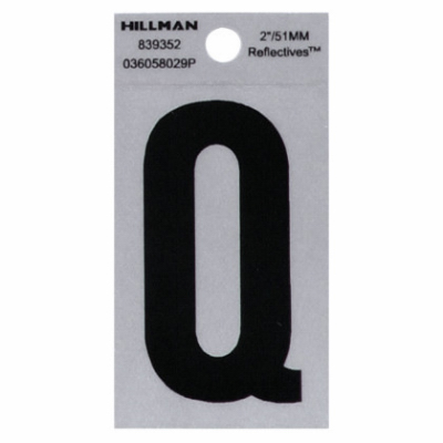 2"BLK Letter Q Adhesive