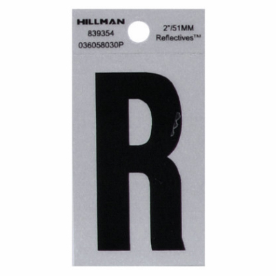 2"BLK Letter R Adhesive