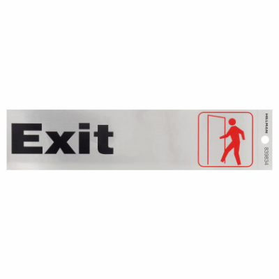 Exit Sign Black 2x8 839834