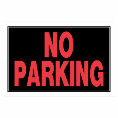 8x12 BLK/RED Park Sign