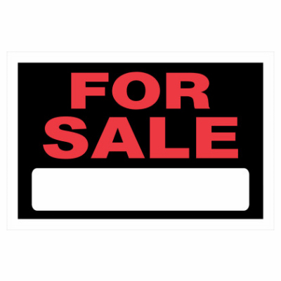 8x12 BLK/RED Sale Sign