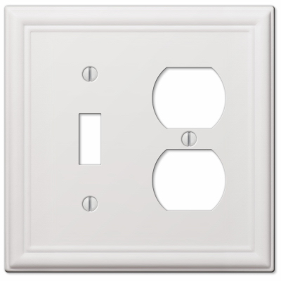 1Toggle 1Dup White Wall Plate