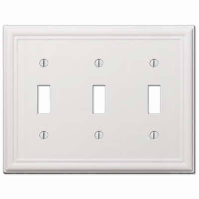 WHT 3-Tog Chelsea Wall Plate