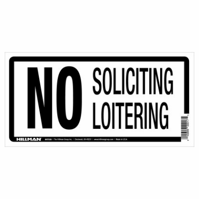 5X10 No Solicit Sign