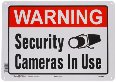 10x14 Security Cam Sign