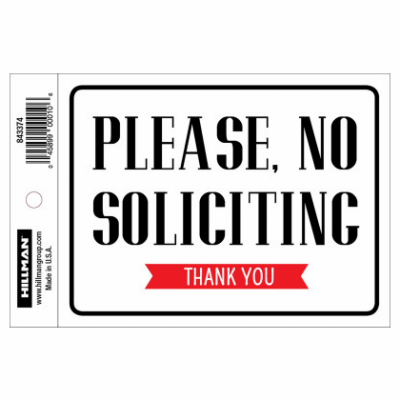 4x6 No Soliciting Sign