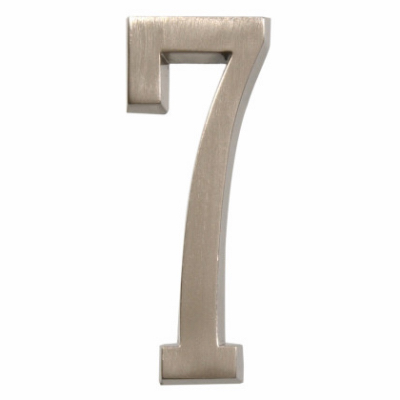 4" #7 Nickel House Number