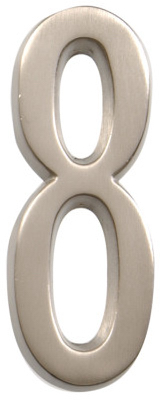 4" #8 Nickel House Number