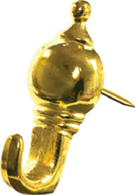3pk Brs Gilt Colonial Push Pin