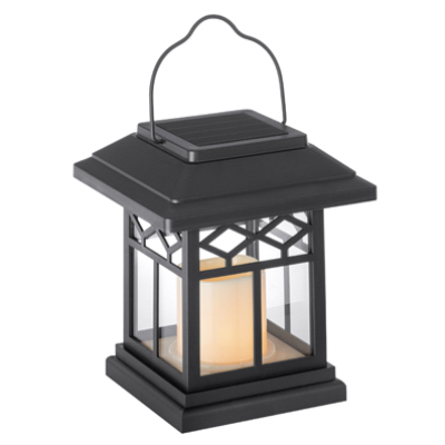 6.3" BLK Solar Lantern