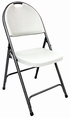 White Hi-Back Fold Chair