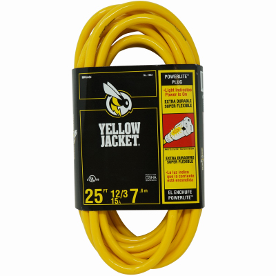 Yellow Jacket Contractor Extension Cord, 25'