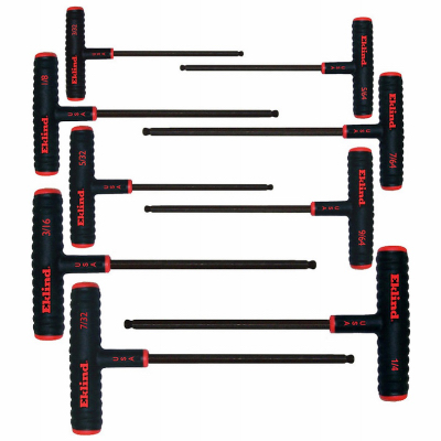 9PC Ball-Hex T-Key Set