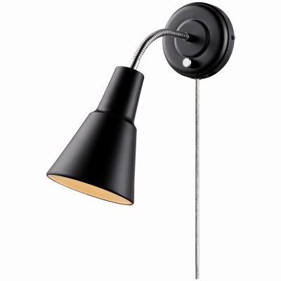 1L 2in1 BLKWall Sconce