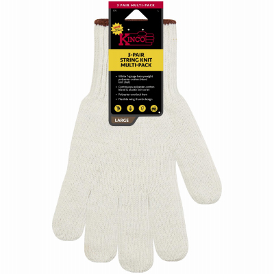 MED WHT Poly Glove