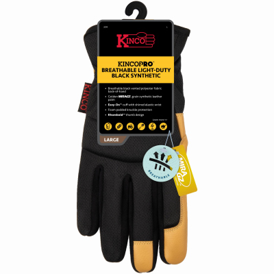 LG Men BLK Poly Glove