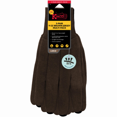 3PK LG Men HVY Glove