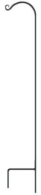 48" BLK SGL Shep Hook
