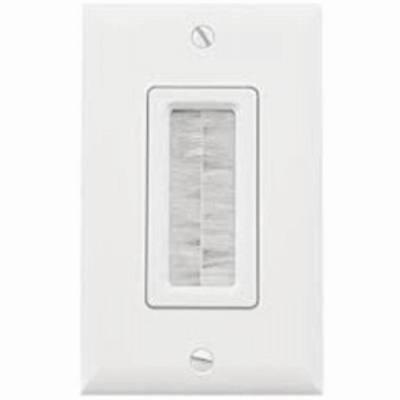 WHT Brush Cable Wall Plate